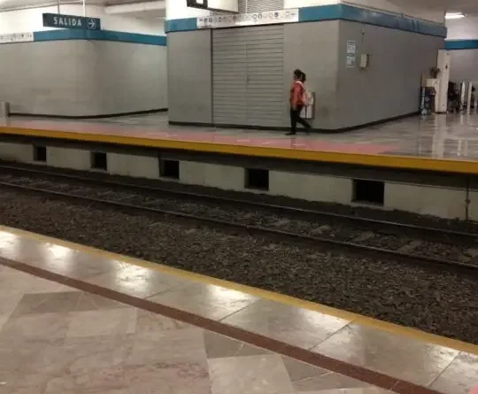 Una persona se arrojó a las vías del tren ligero línea 1